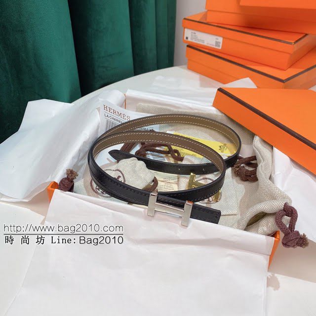 HERMES女士皮帶 愛馬仕經典扣雙面Epsom皮腰帶  jjp1984